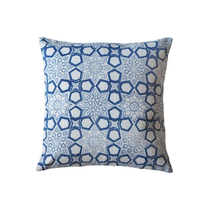 yogipod hand block printed scatter cushion