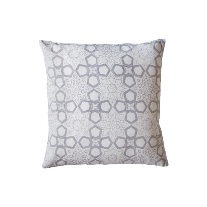 hand block printed yogipod sofa scatter cushion