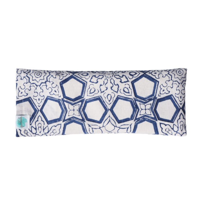 hand block printed yoga eye pillow