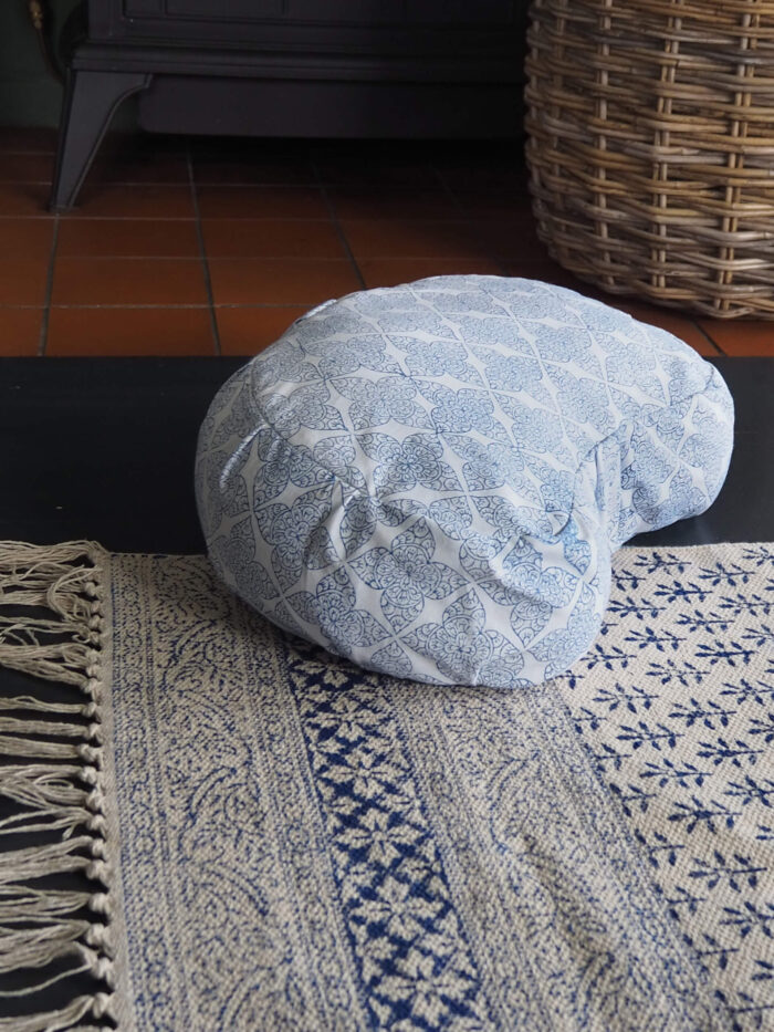 Yogipod hand block printed meditation cushion