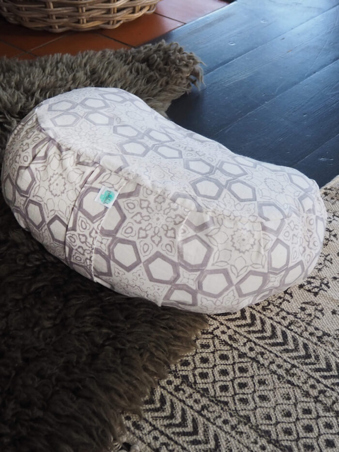 Yogipod grey crescent meditation cushion