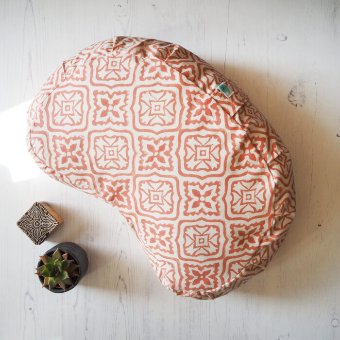 printed meditation cushion