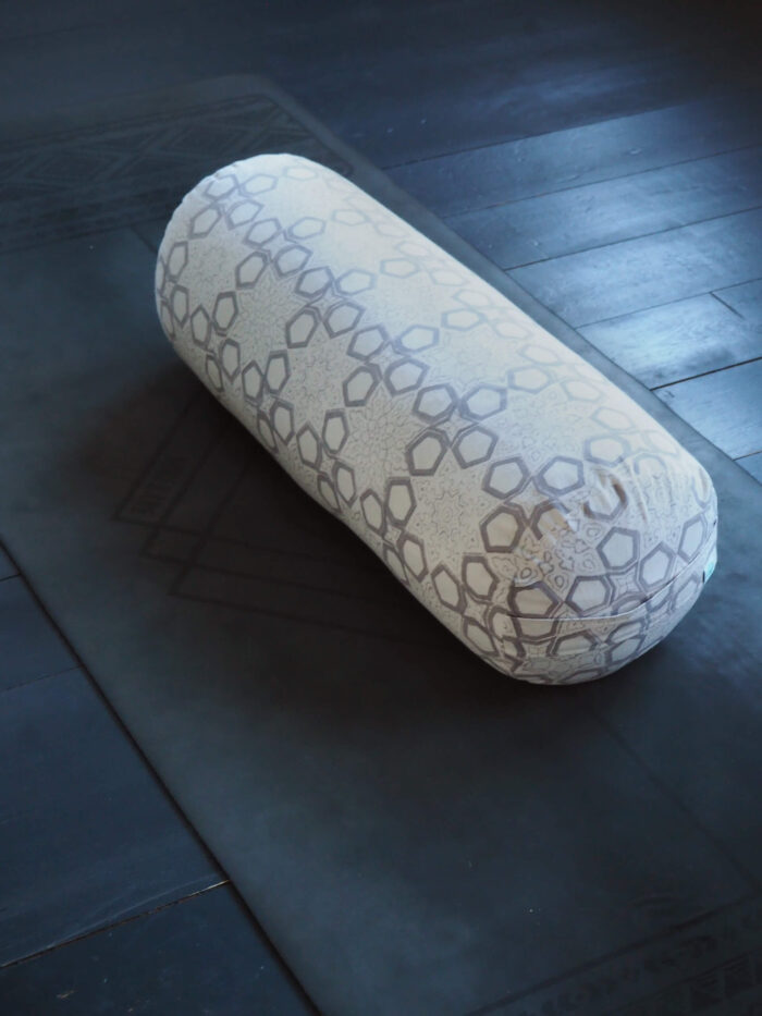 Yogipod yoga bolster on a yogi bare mat at Elmley