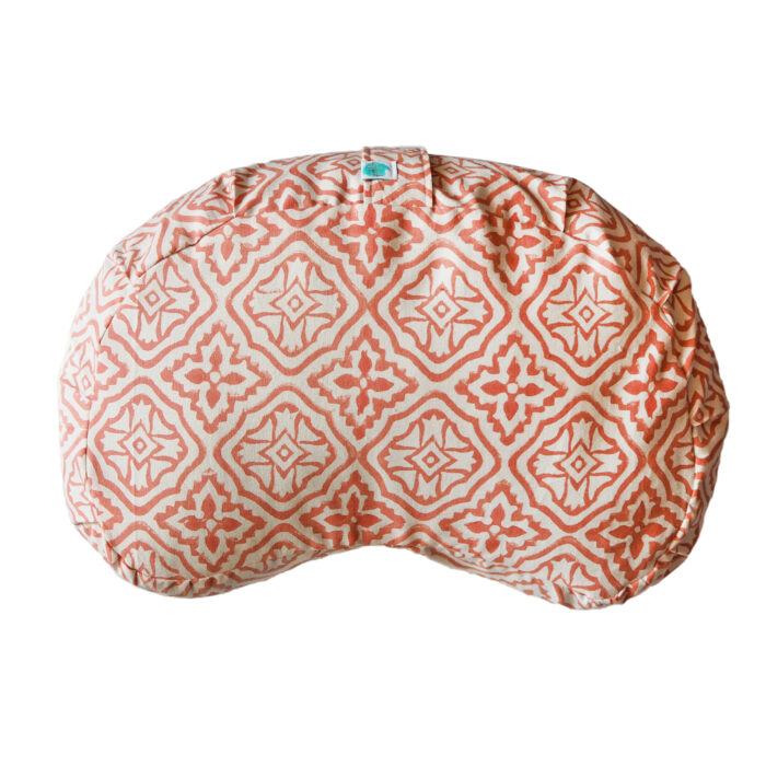 hand block printed meditation cushion yogipod