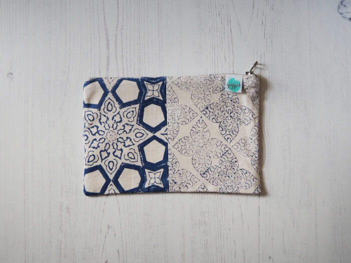 zero waste block printed bag