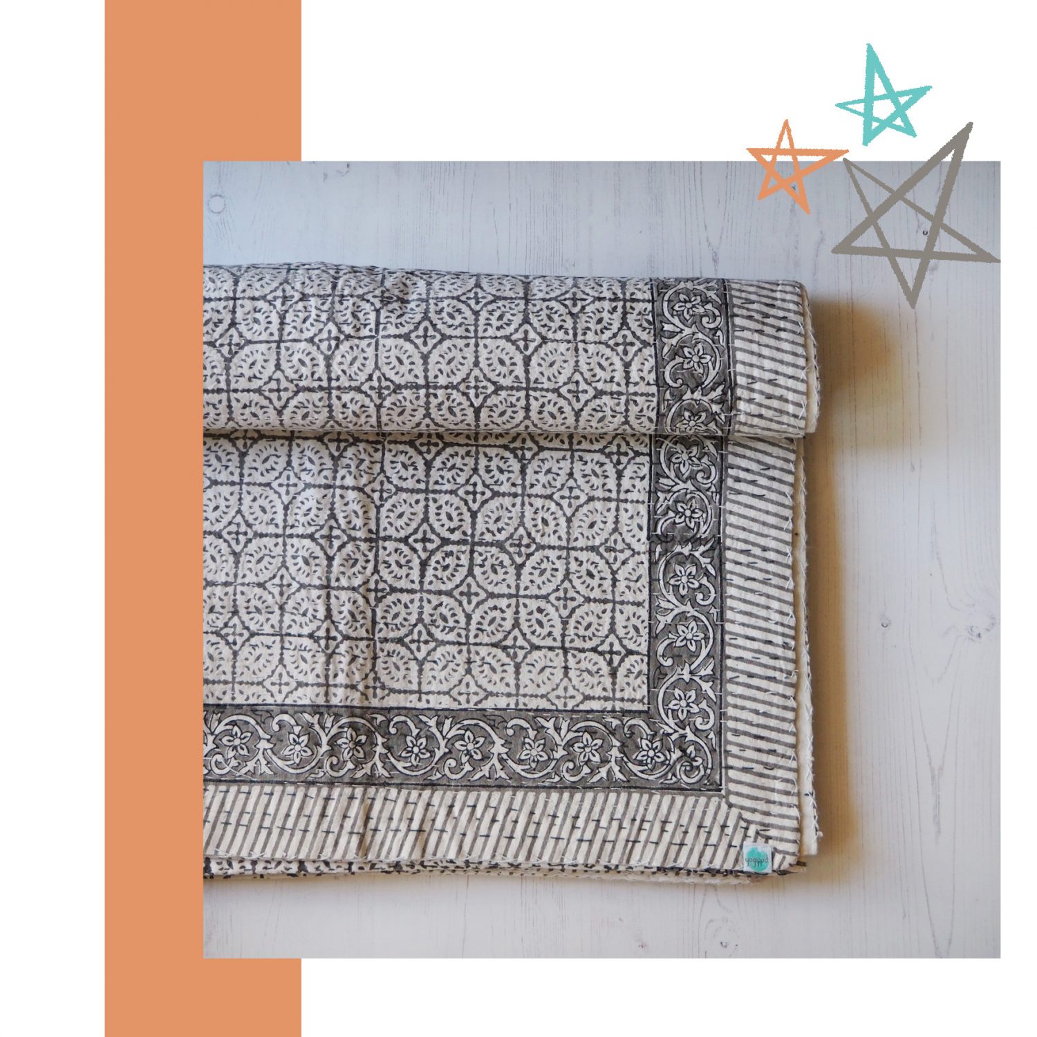 Yogipod Kantha Bed Throw