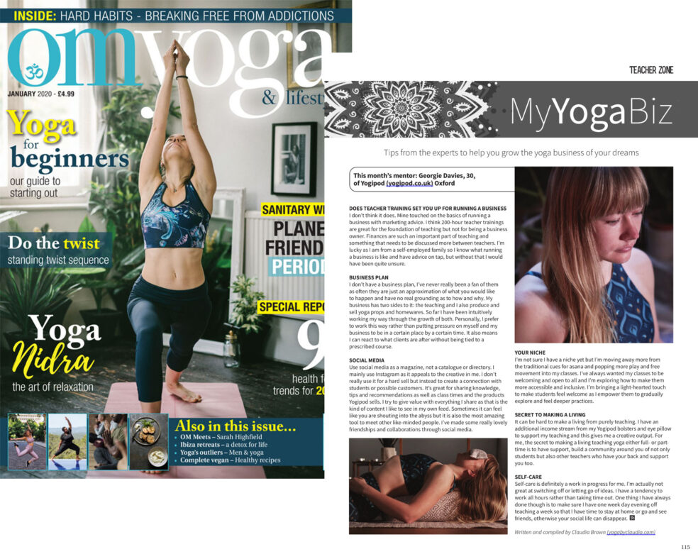 Om Yoga - My Yoga Biz - Georgie Davies Yogipod