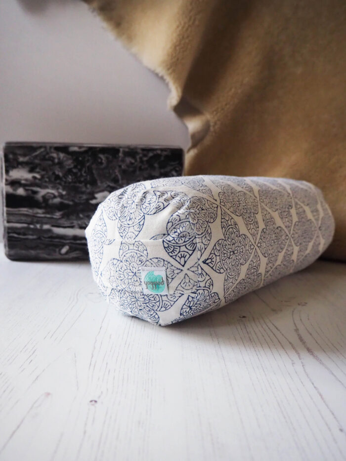 Yogipod mini hand block printed yoga bolster