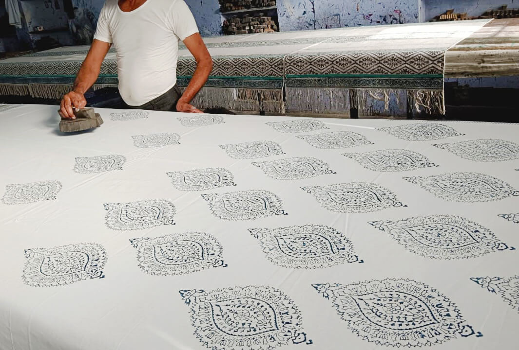 Yogipod hand block printing process