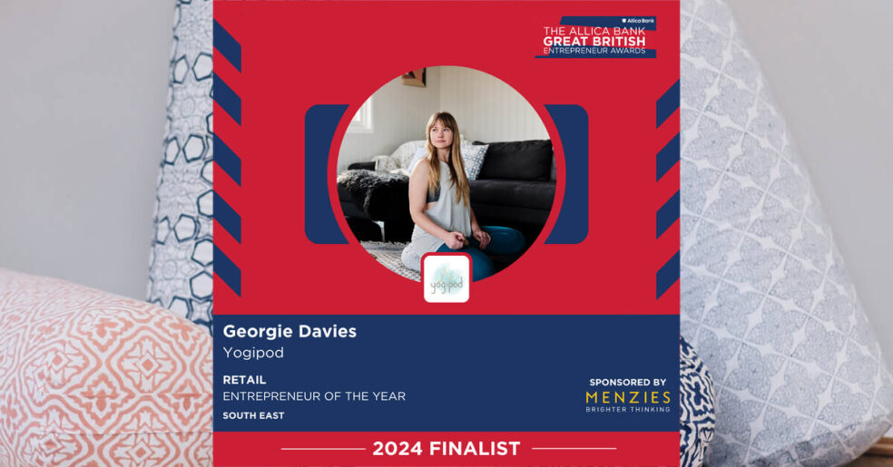 Georgie Davies, founder of Yogipod shortlisted for Retail Entrepreneur of the Year