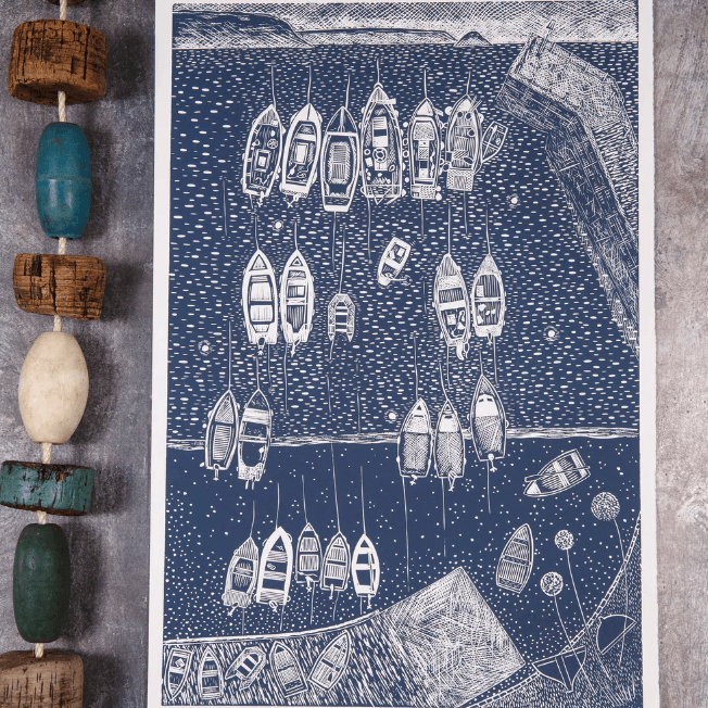 Lino Lord End of the Day print in the Yogipod Small business gift guide