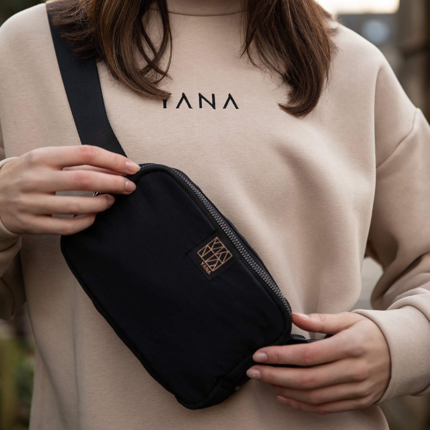 Espresso bum bag from yana Active in the Yogipod christmas gift guide