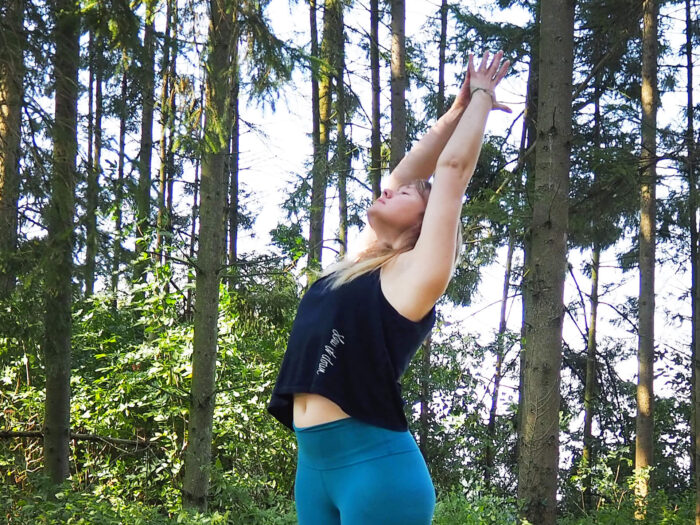 Yogipod hand screen printed organic cotton yoga vest